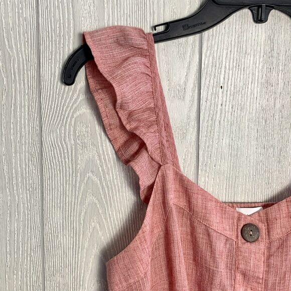 Madison & Berkeley Red Ruffle Sleeveless Top Small NWOT - Picture 3 of 5